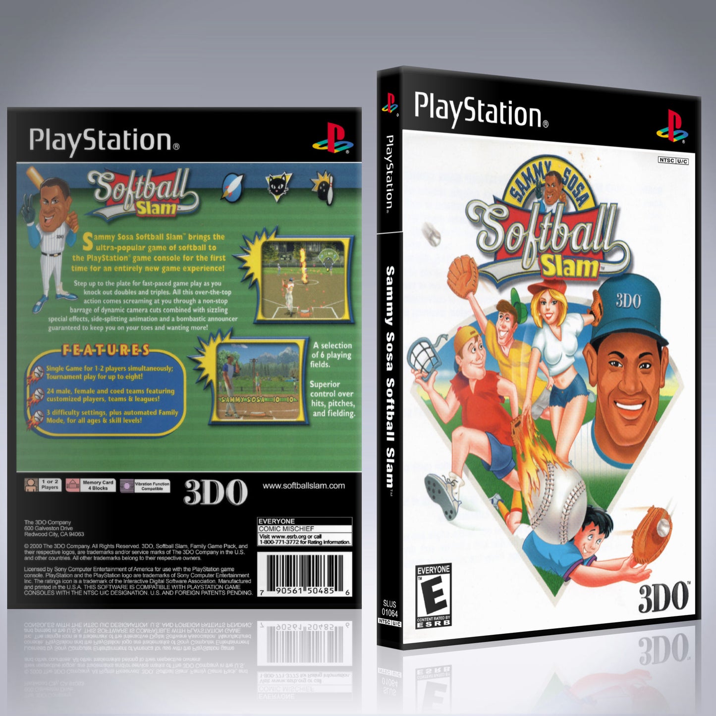 PS1 Case - NO GAME - Sammy Sosa Softball Slam