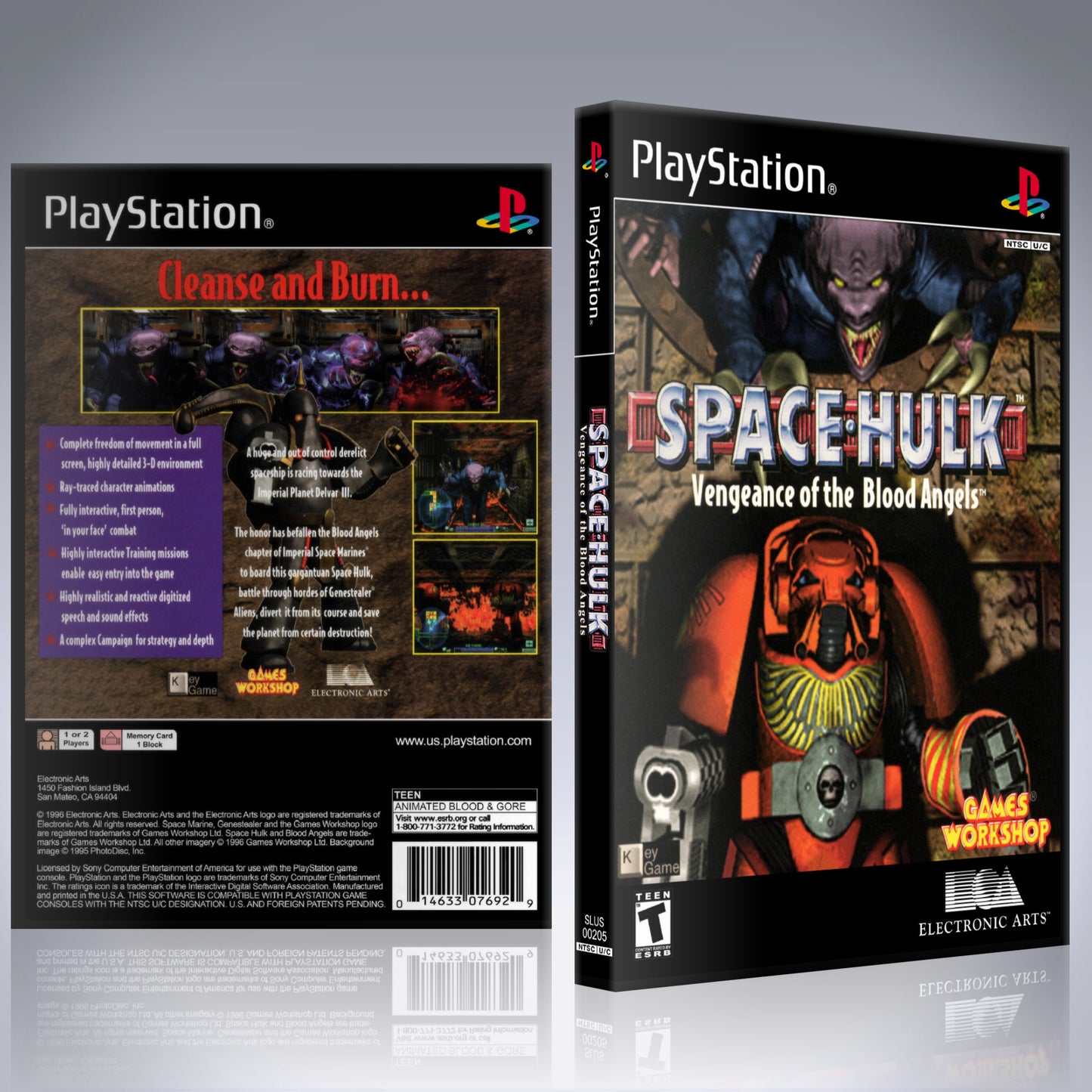 PS1 Case - NO GAME - Space Hulk - Vengeance of the Blood Angels
