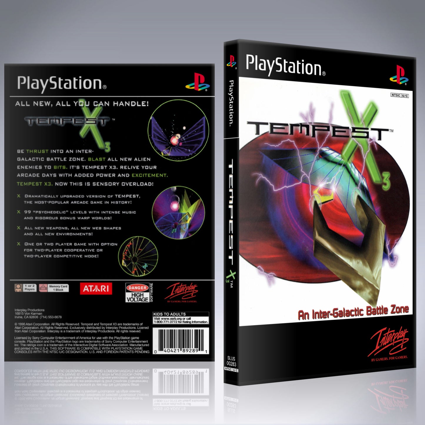 PS1 Case - NO GAME - Tempest X3