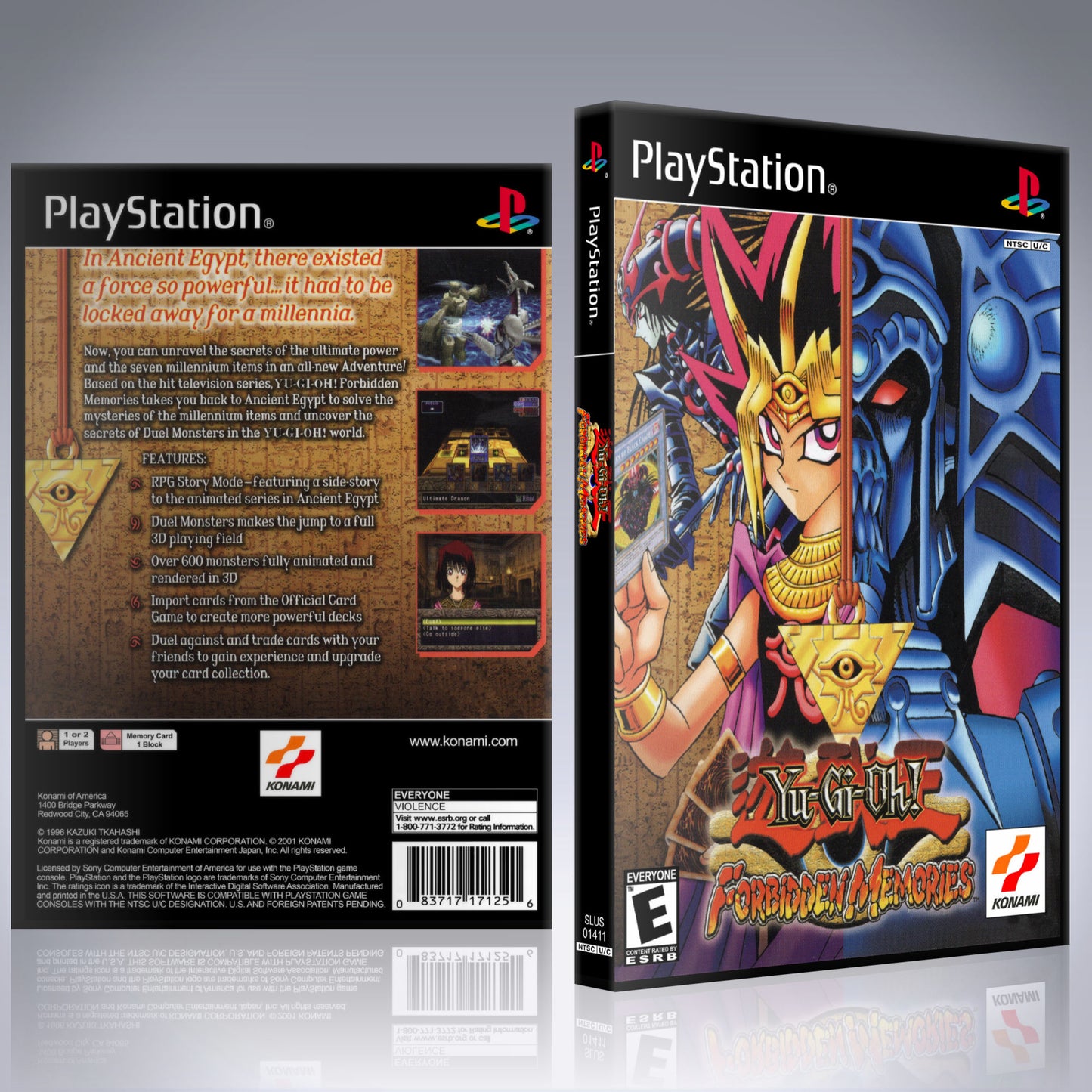 PS1 Case - NO GAME - Yu-Gi-Oh - Forbidden Memories