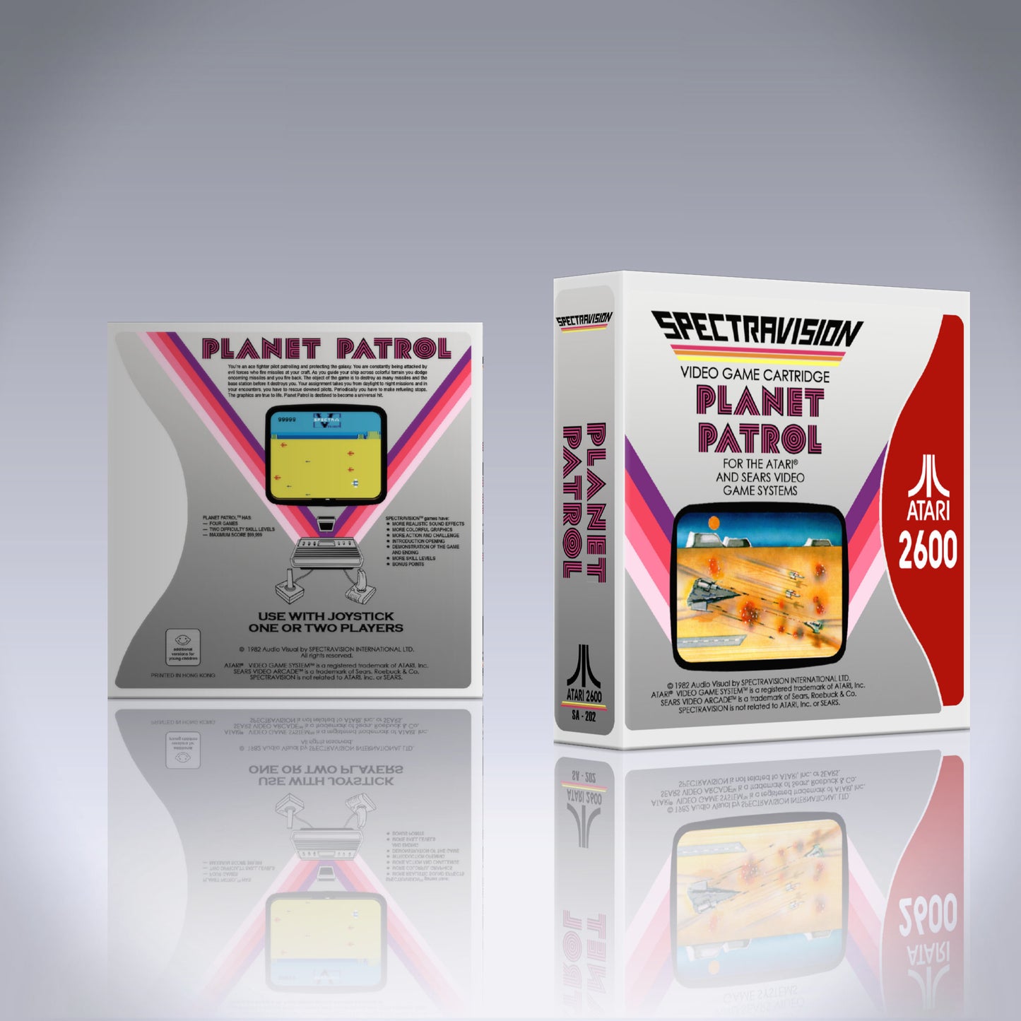 Atari 2600 Case - NO GAME - Planet Patrol