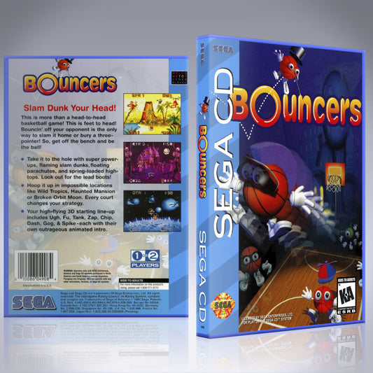 Sega CD Custom Case - NO GAME - Bouncers