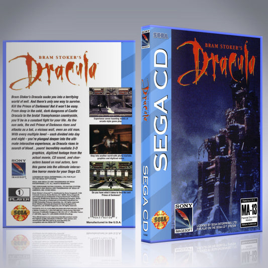 Sega CD Custom Case - NO GAME - Bram Stoker's Dracula