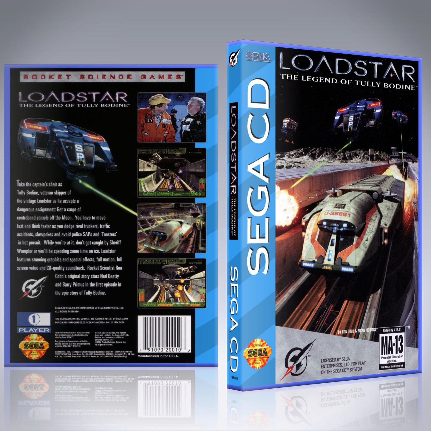 Sega CD Custom Case - NO GAME - Loadstar