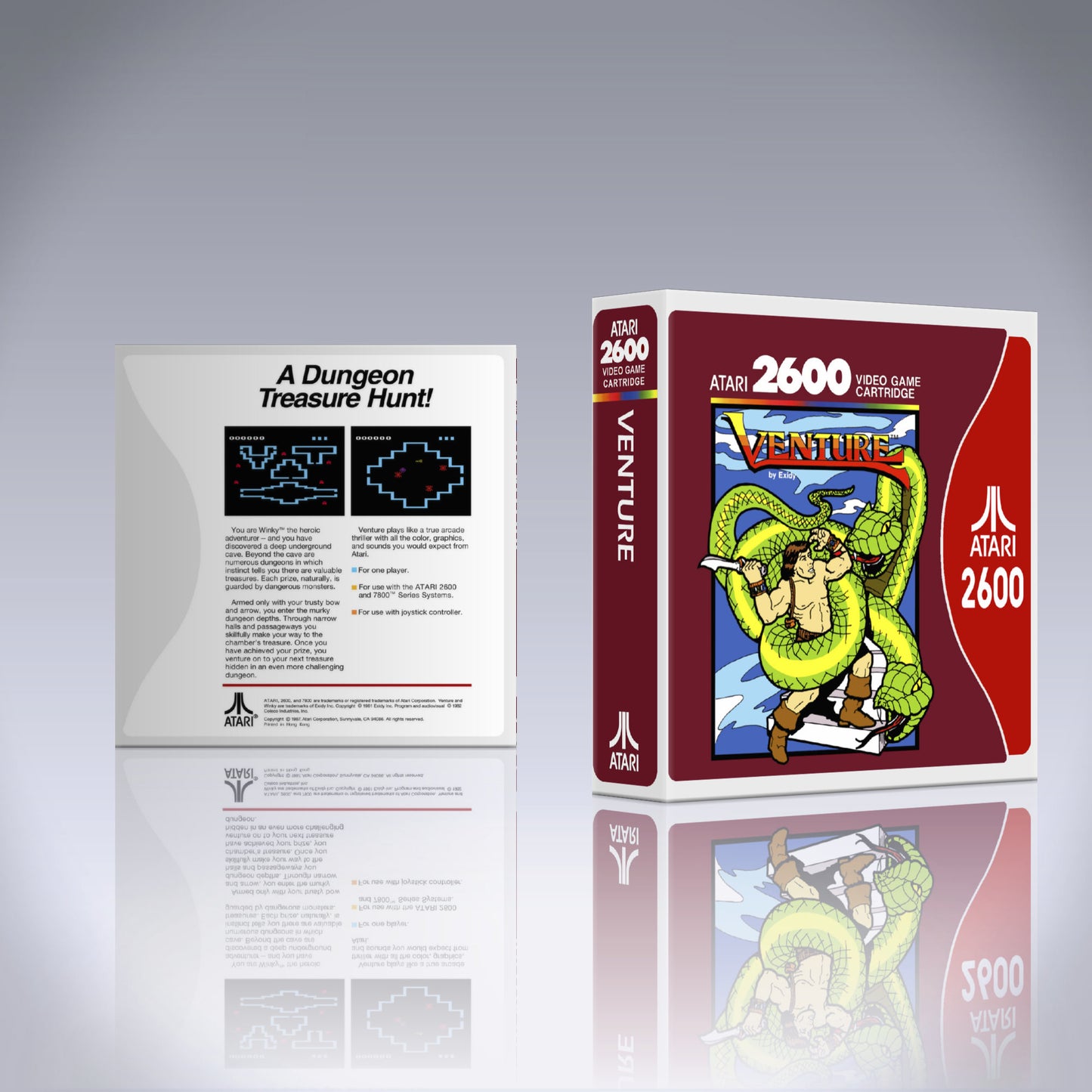 Atari 2600 Case - NO GAME - Venture