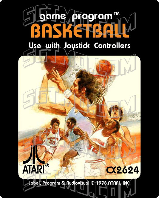 Atari 2600 Label - Basketball