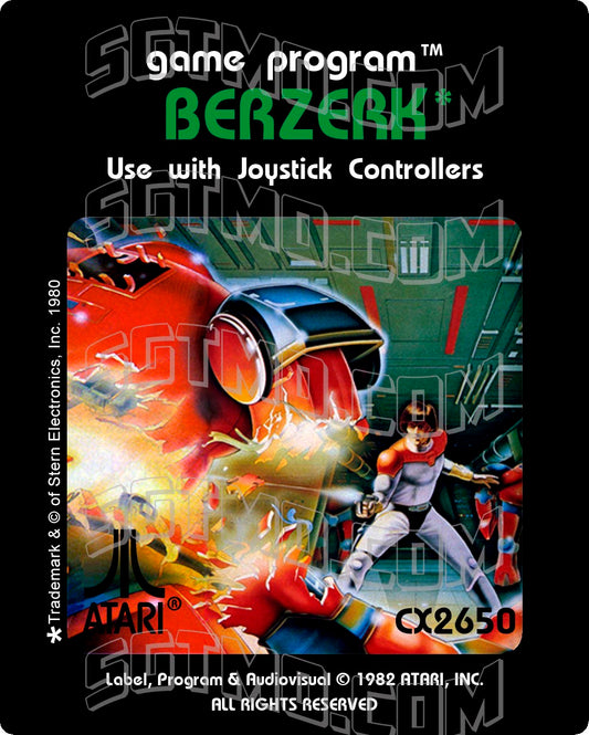 Atari 2600 Label - Berzerk