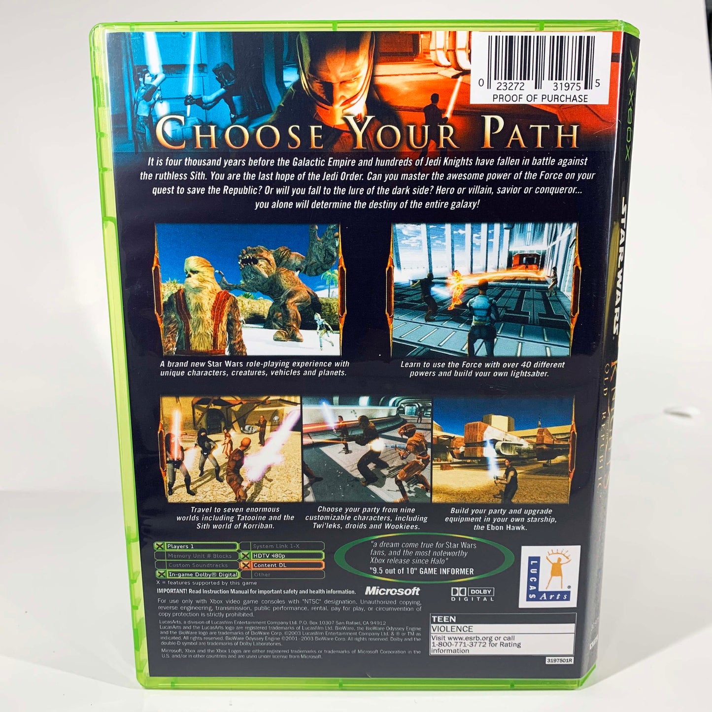 XBox - NO GAME - Star Wars - Knights of the Old Republic