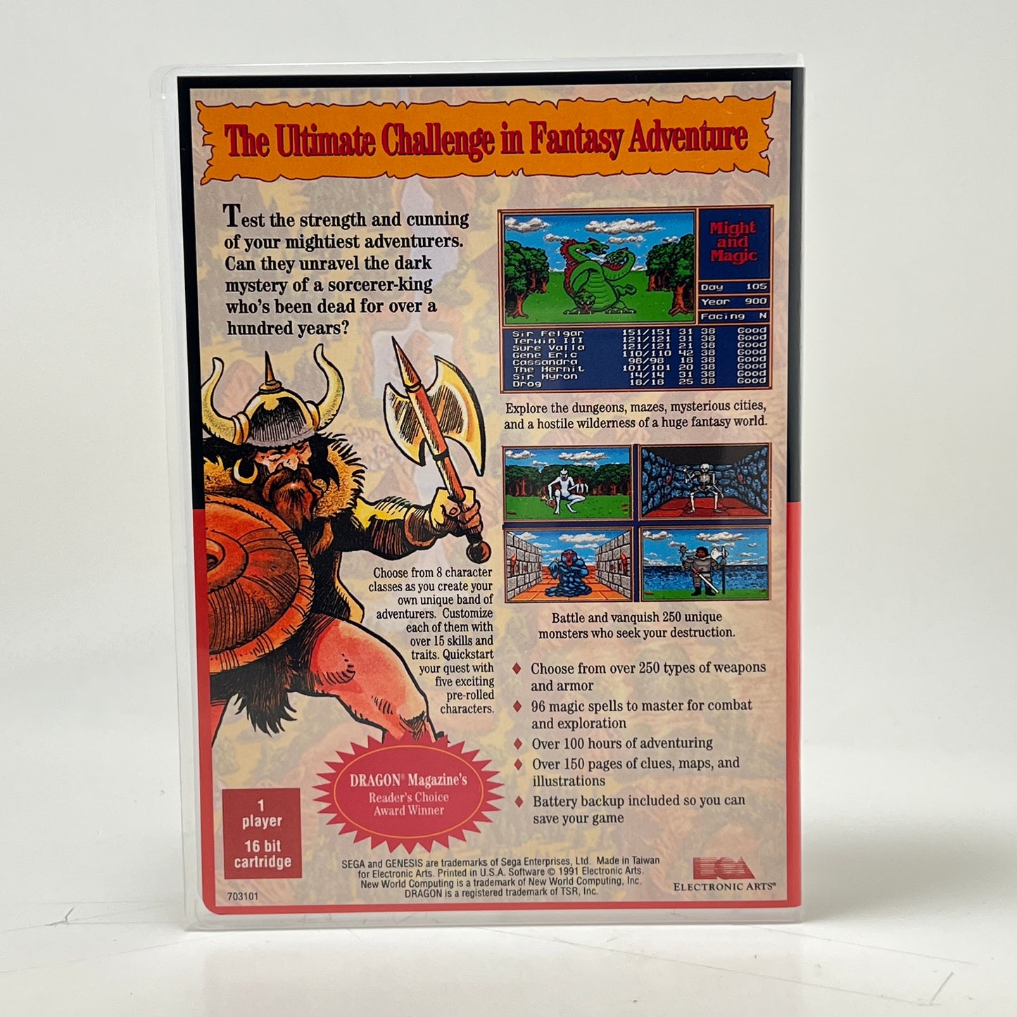 Sega Genesis Universal Game Case - NO GAME - Gates to Another World