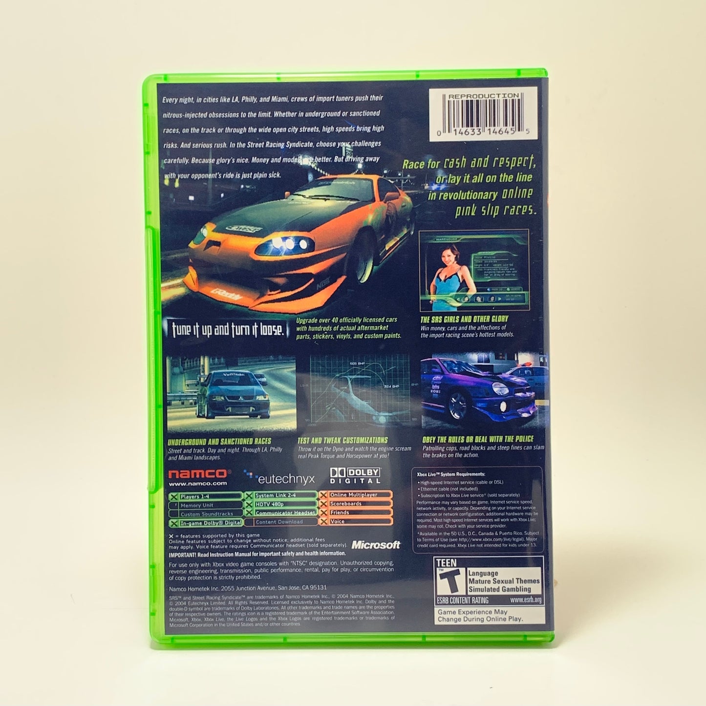 XBox - NO GAME - SRS Street Racing Syndicate