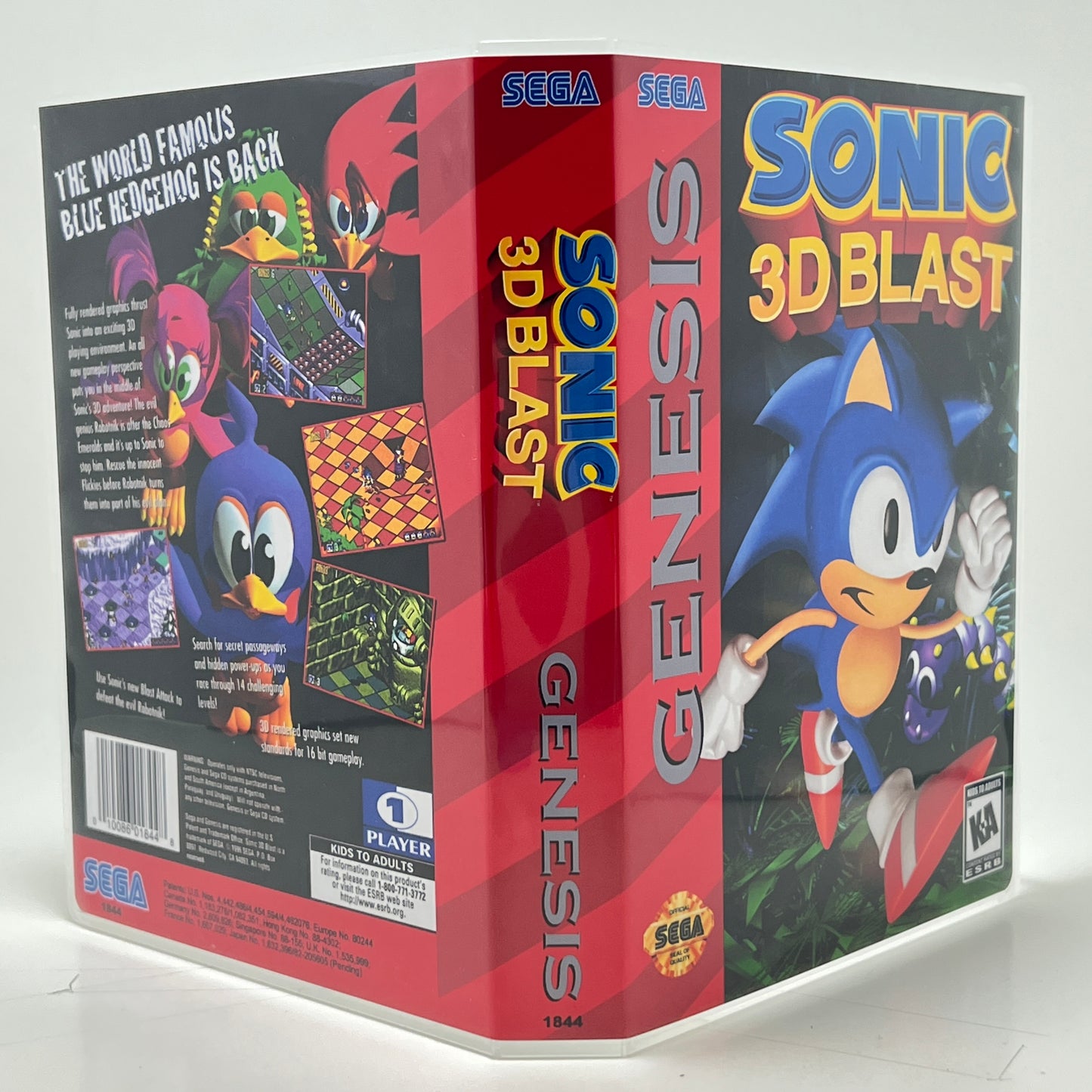 Sega Genesis Universal Game Case - NO GAME - Sonic 3D Blast
