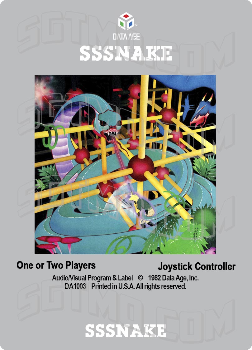 Atari 2600 Label - Sssnake
