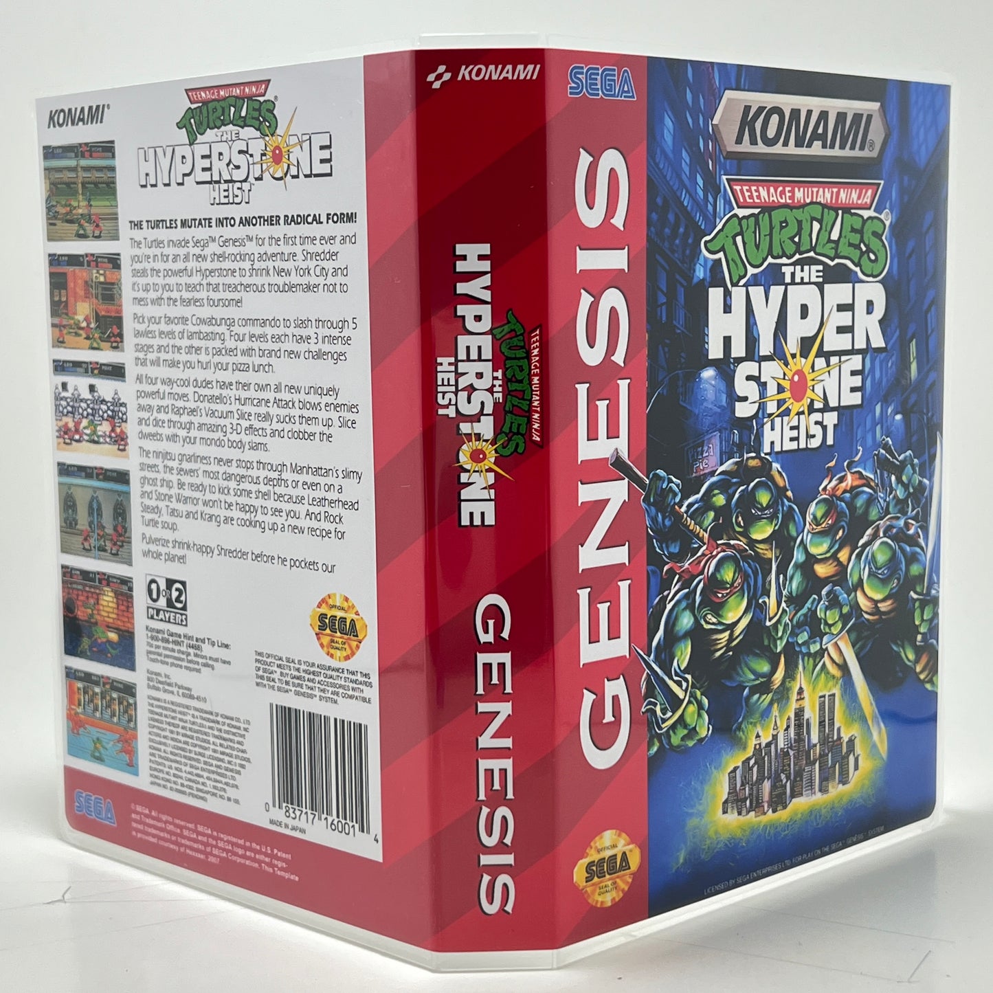Sega Genesis Universal Game Case - NO GAME - TMNT The Hyper Stone Heist