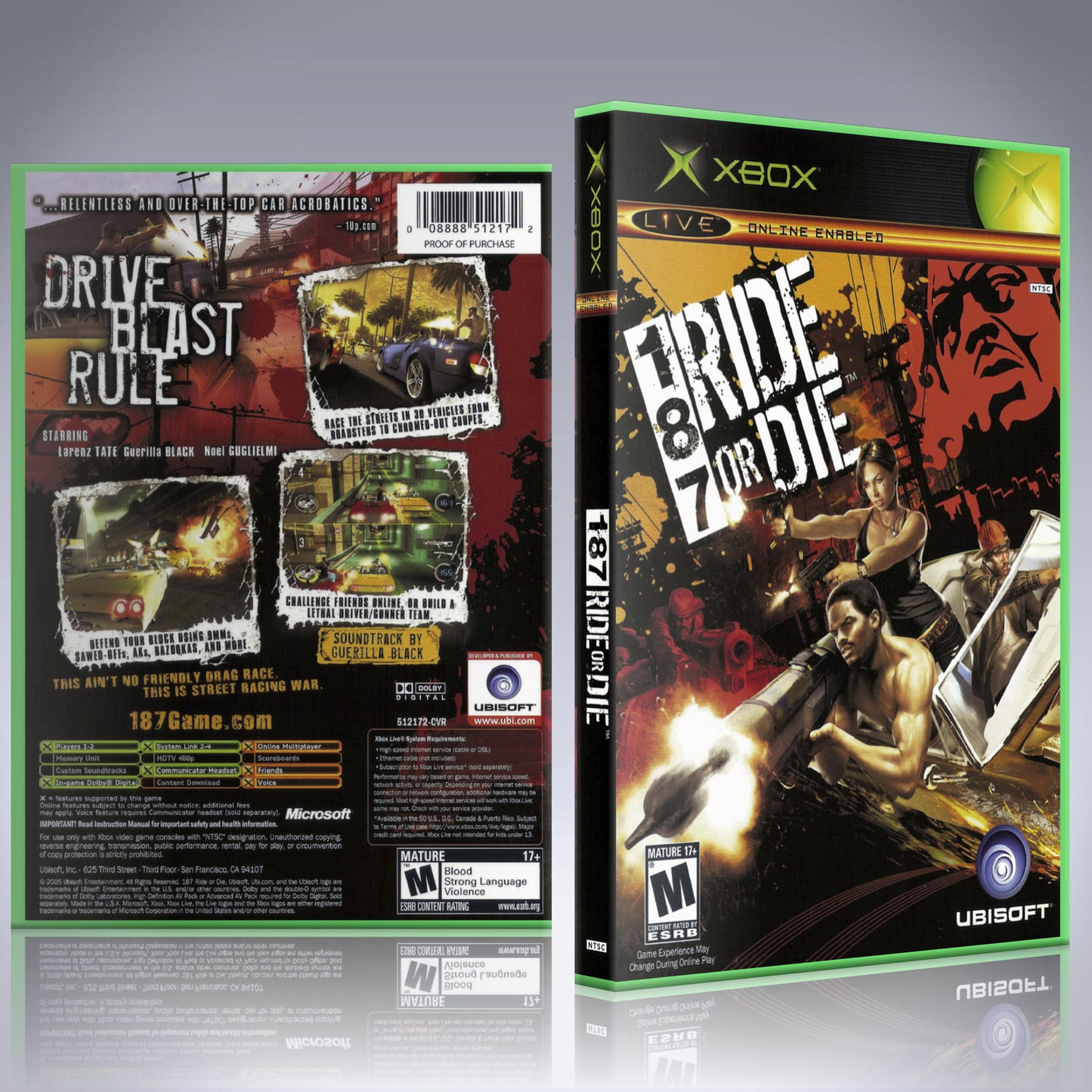 Xbox Case - NO GAME - 187 Ride or Die