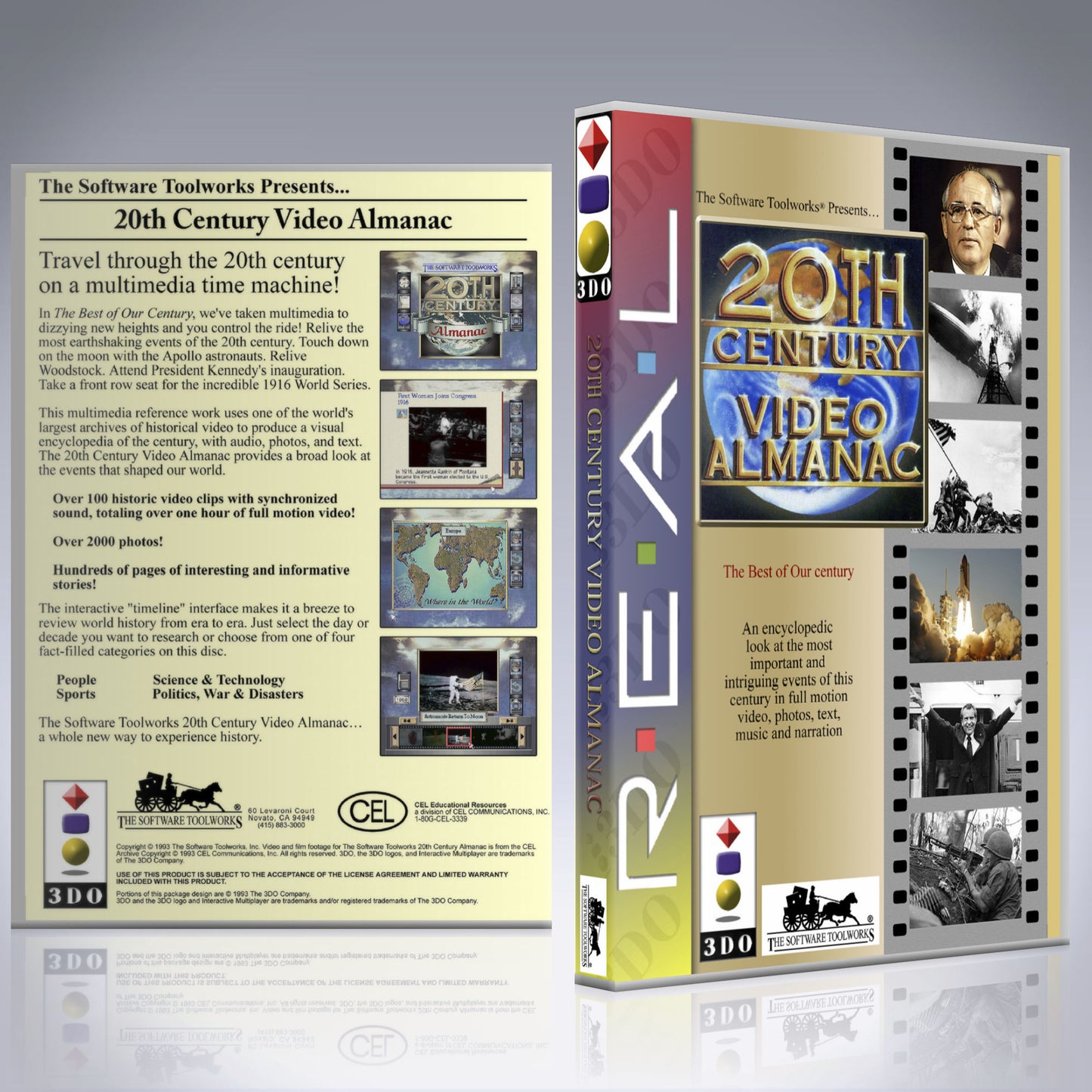 3DO Custom Case - NO GAME - 20th Century Almanac