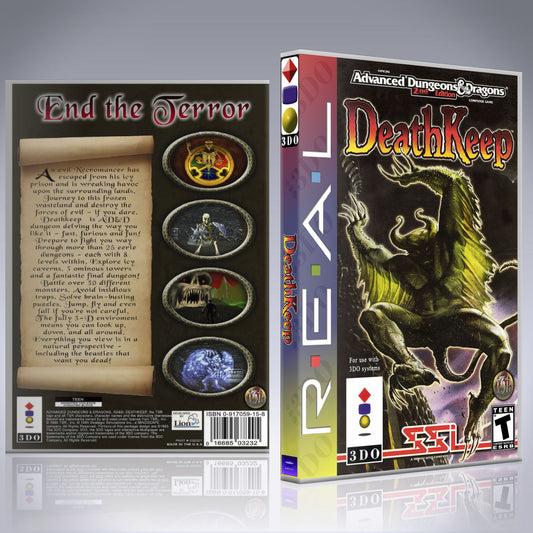 3DO Custom Case - NO GAME - Advanced Dungeons and Dragons - DeathKeep