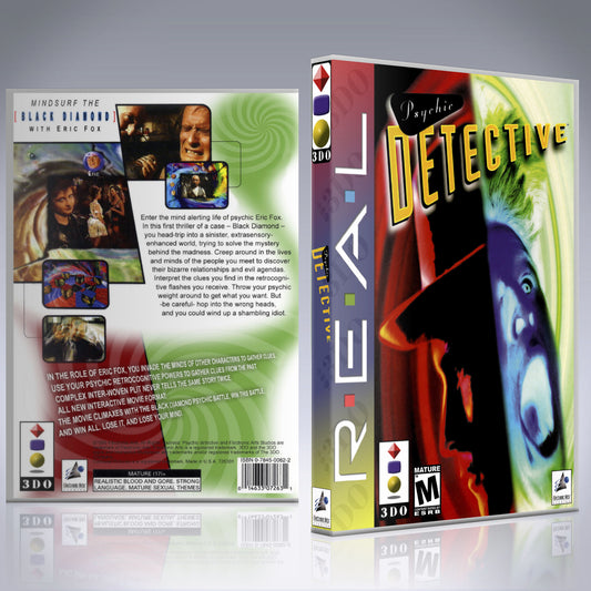 3DO Custom Case - NO GAME - Psychic Detective [3 Disc]