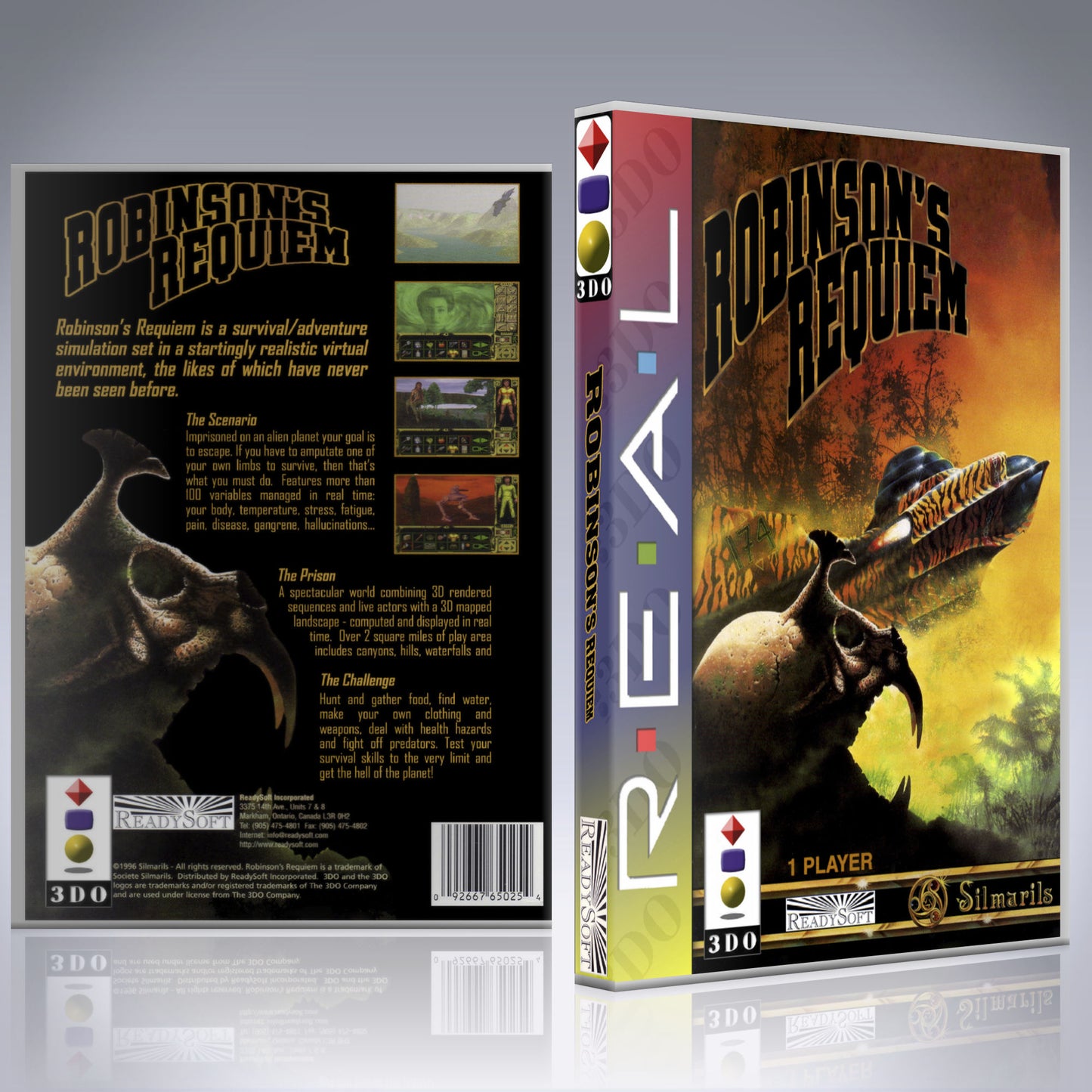 3DO Custom Case - NO GAME - Robinson's Requiem