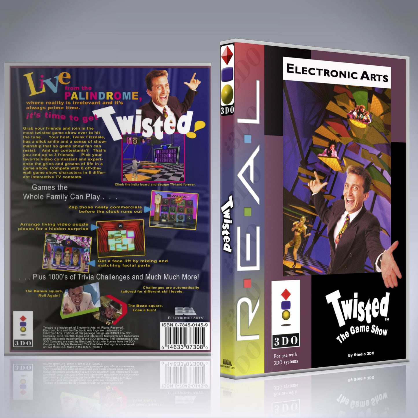 3DO Custom Case - NO GAME - Twisted - The Game Show