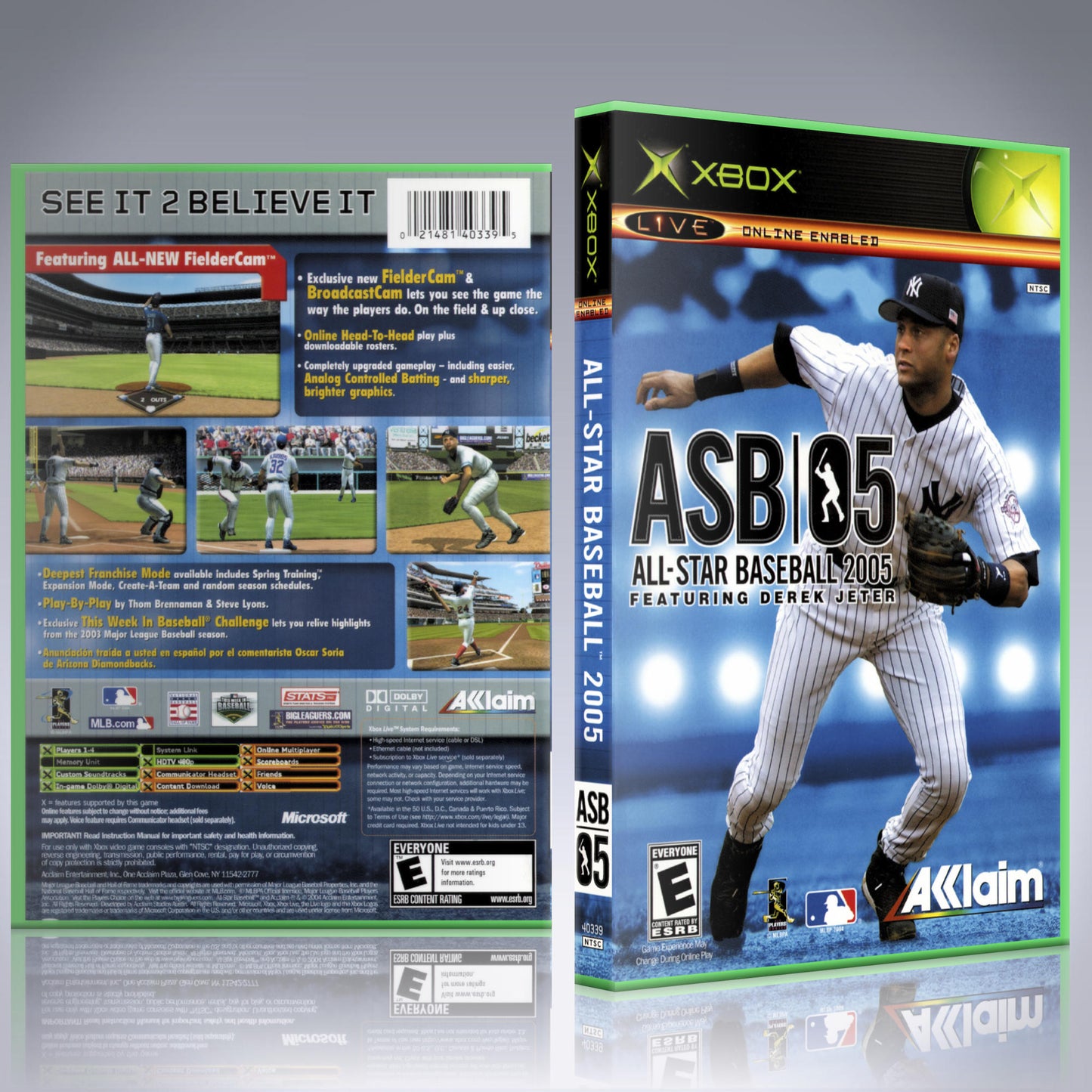 Xbox Case - NO GAME - All-Star Baseball 05