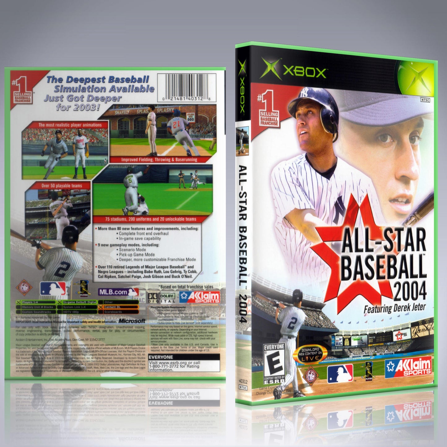 Xbox Case - NO GAME - All-Star Baseball 2004