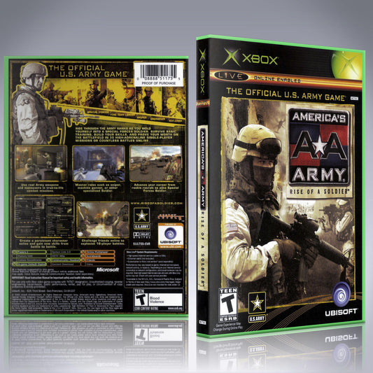 Xbox Case - NO GAME - America's Army - Rise of a Soldier