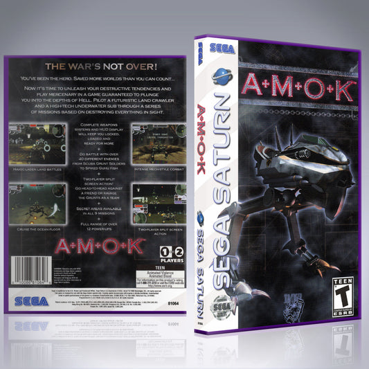 Sega Saturn Custom Case - NO GAME - Amok