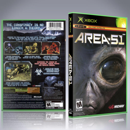 Xbox Case - NO GAME - Area 51