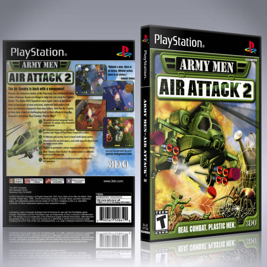 PS1 Case - NO GAME - Army Men - Air Attack 2