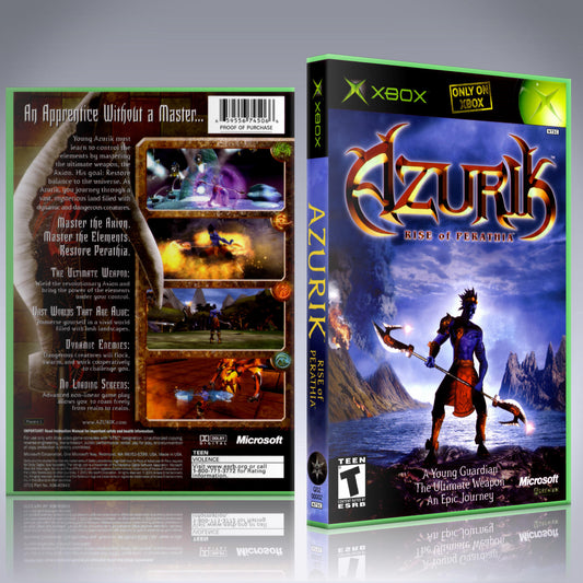 Xbox Case - NO GAME - Azurik - Rise of Perathia