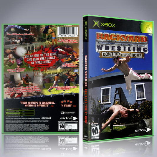 Xbox Case - NO GAME - Backyard Wrestling - Don't Try This At Home