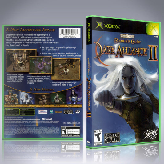 Xbox Case - NO GAME - Baldur's Gate - Dark Alliance II