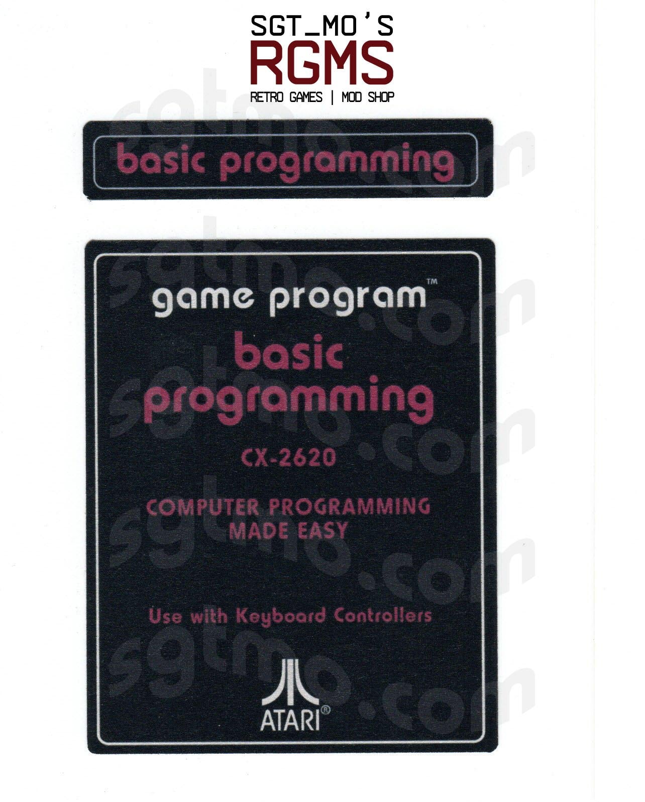 Atari 2600 Replacement Text Style Label - Basic Programming