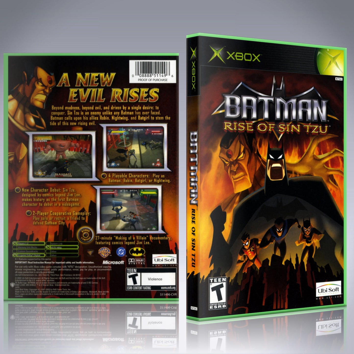 Xbox Case - NO GAME - Batman - Rise of Sin Tzu