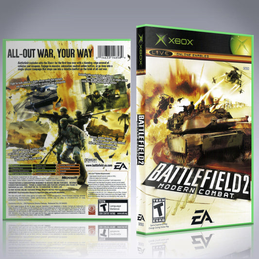 Xbox Case - NO GAME - Battlefield 2 - Modern Combat