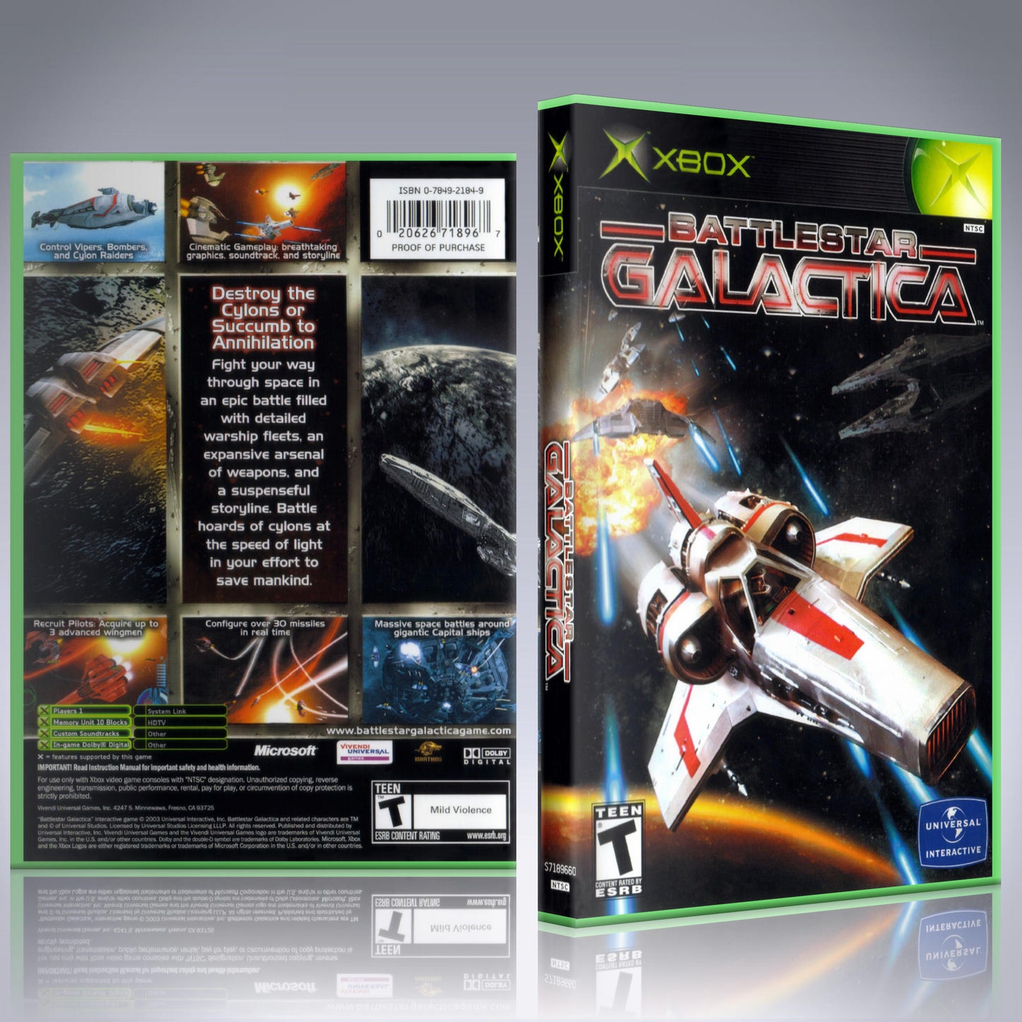 Xbox Case - NO GAME - Battlestar Galactica