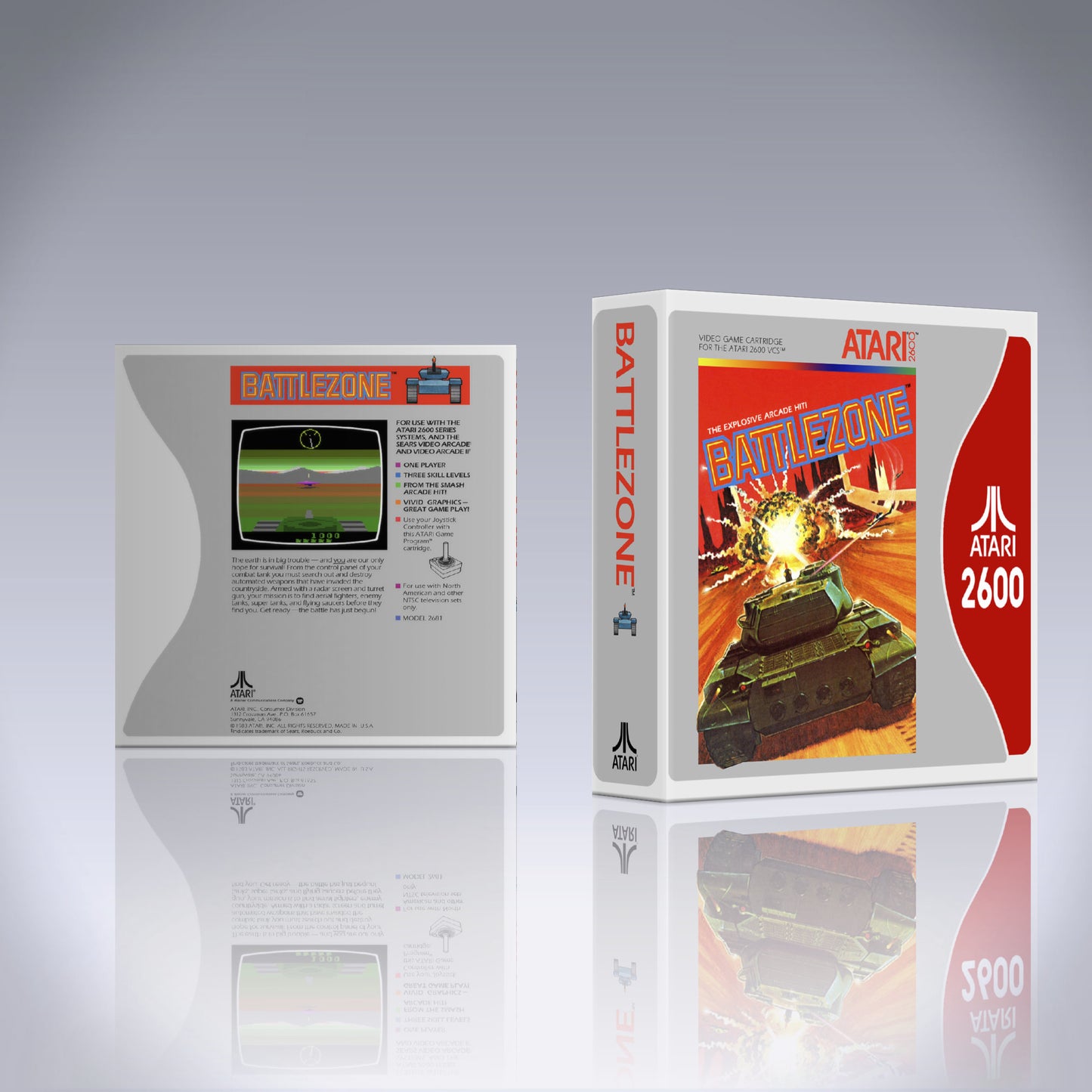 Atari 2600 Case - NO GAME - Battlezone