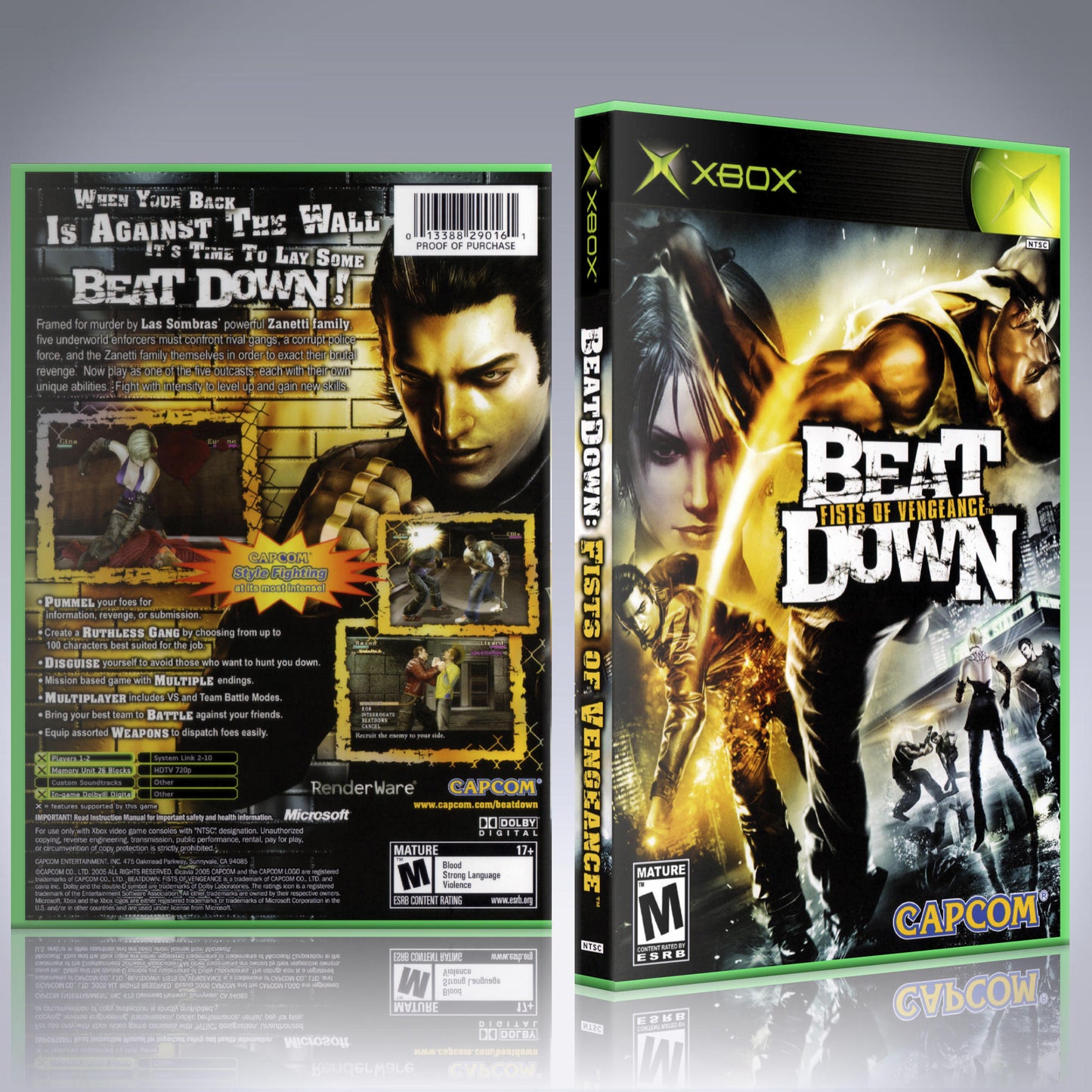 Xbox Case - NO GAME - Beat Down - Fists of Vengeance