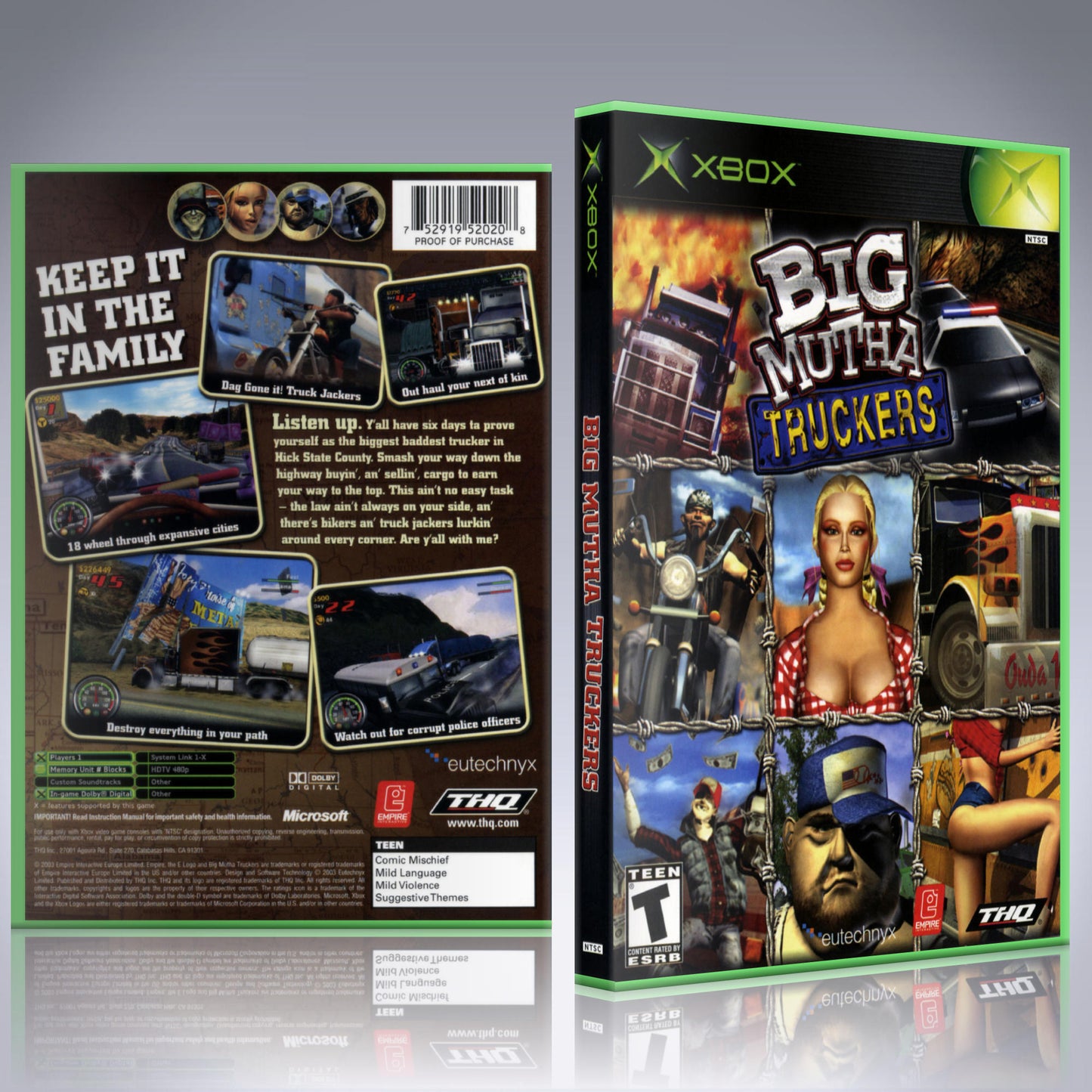 Xbox Case - NO GAME - Big Mutha Truckers