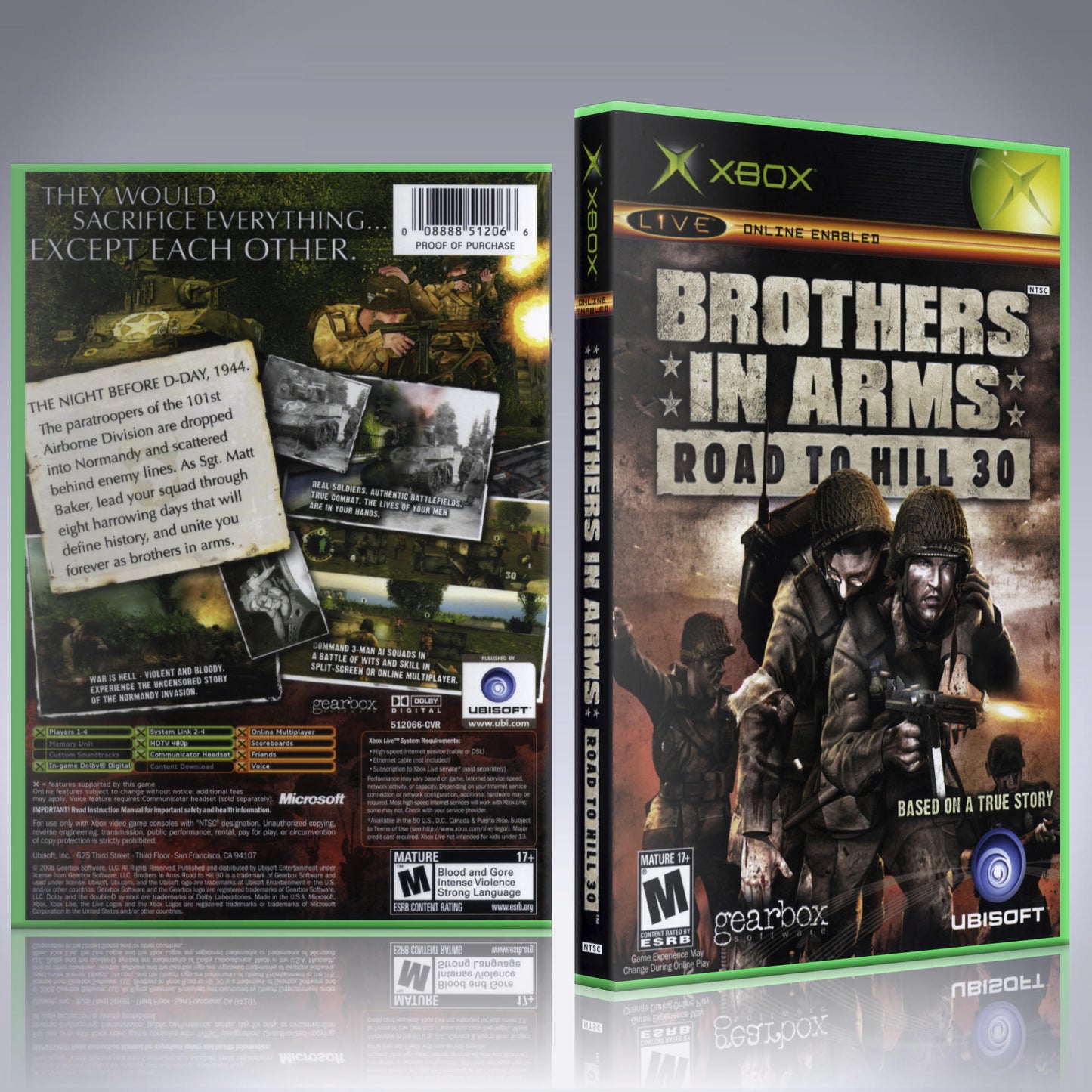 Xbox Case - NO GAME - Brothers in Arms - Road to Hill 30