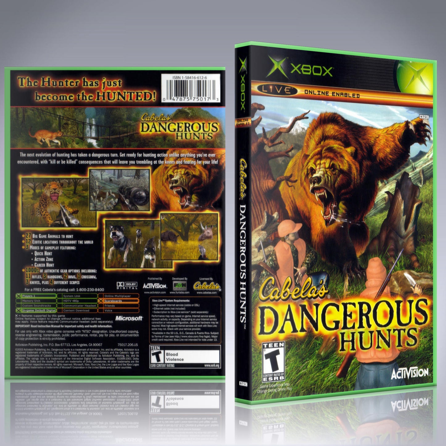 Xbox Case - NO GAME - Cabela's Dangerous Hunts