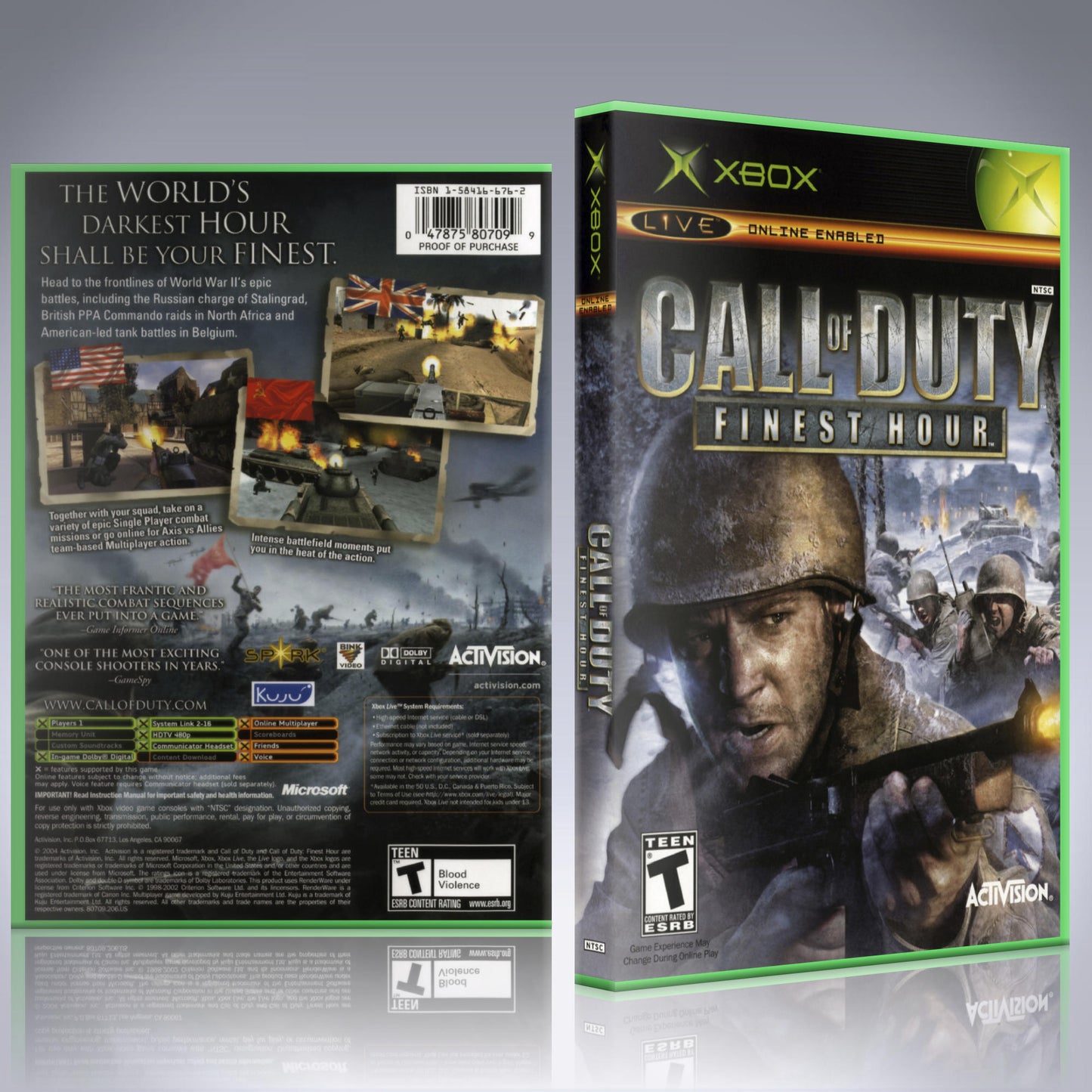 Xbox Case - NO GAME - Call of Duty - Finest Hour