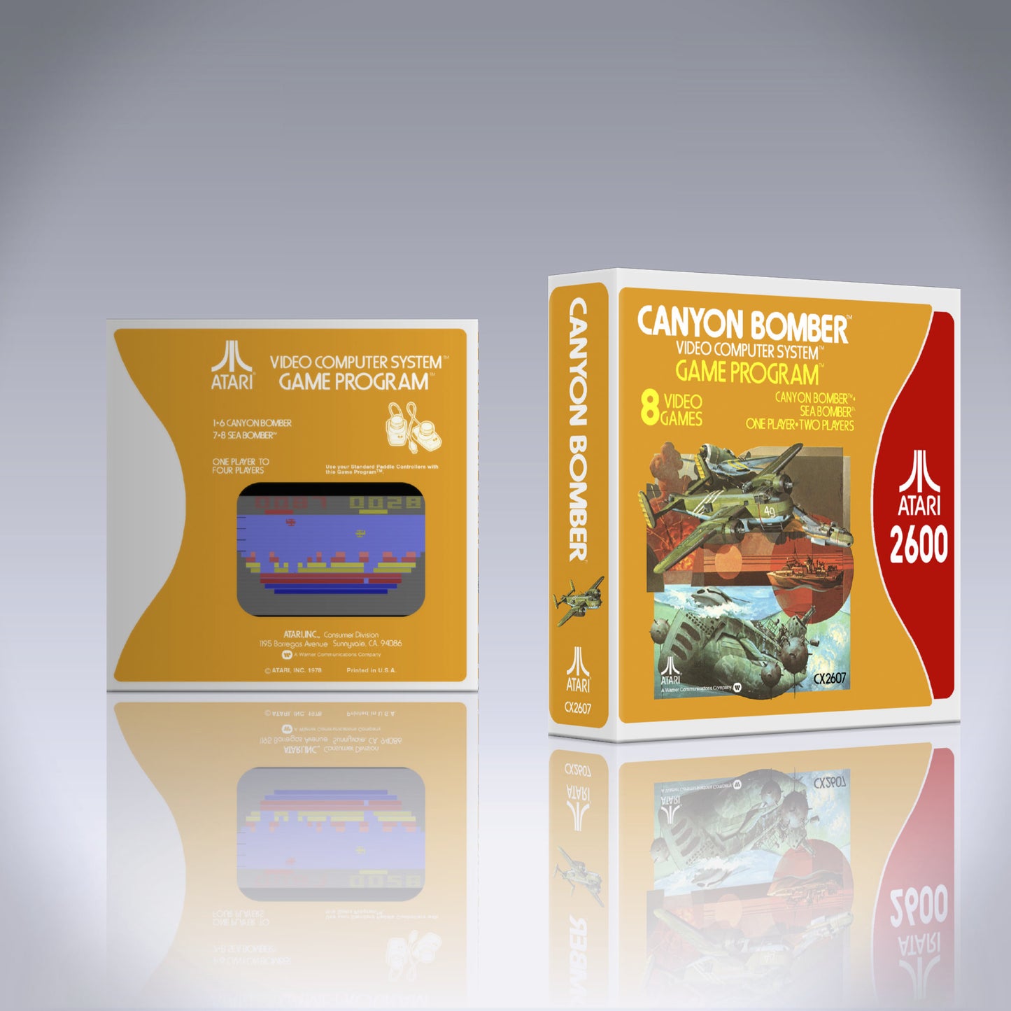 Atari 2600 Case - NO GAME - Canyon Bomber