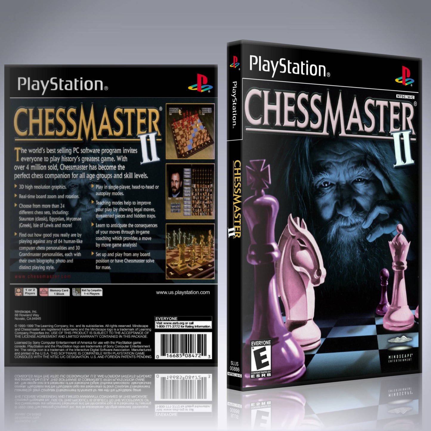 PS1 Case - NO GAME - Chessmaster II