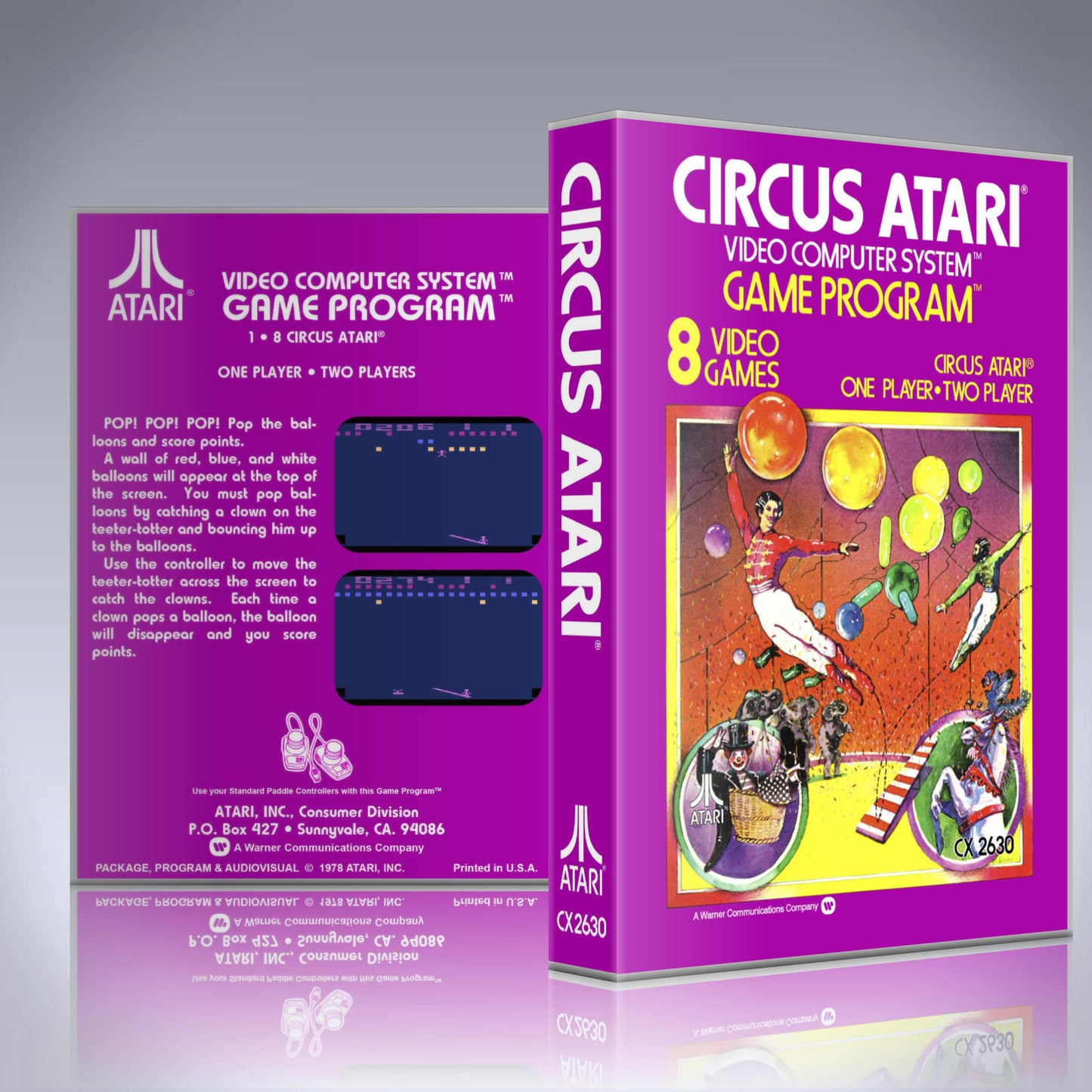 Atari 2600 UCG - NO GAME - Circus Atari