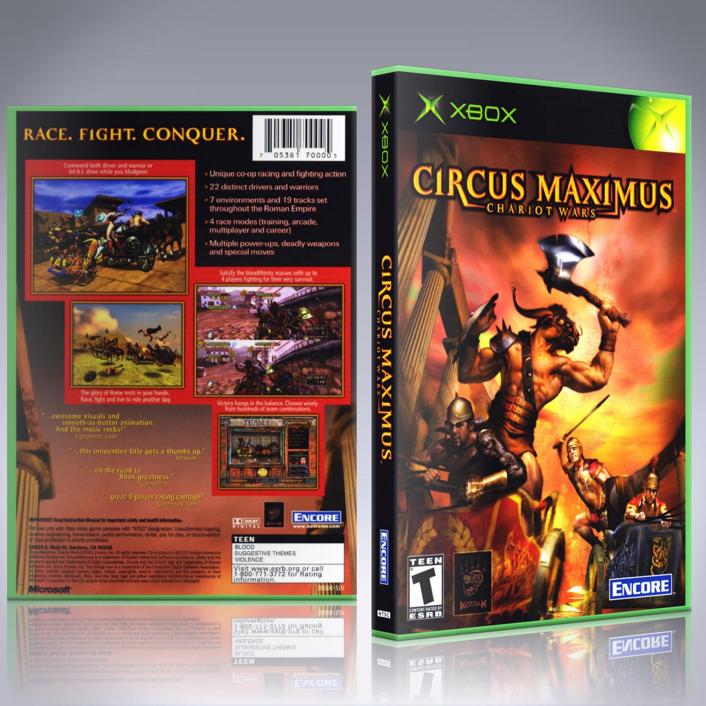 Xbox Case - NO GAME - Circus Maximus - Chariot Wars