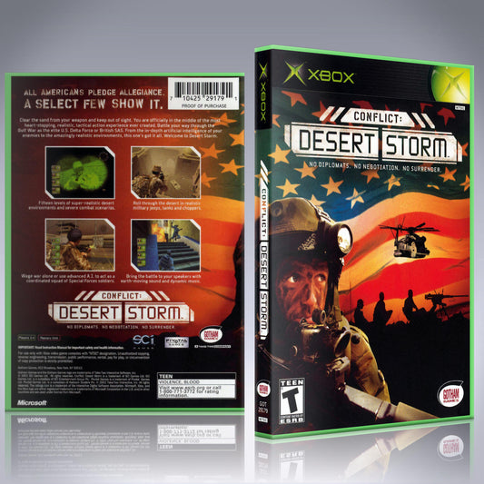 Xbox Case - NO GAME - Conflict - Desert Storm