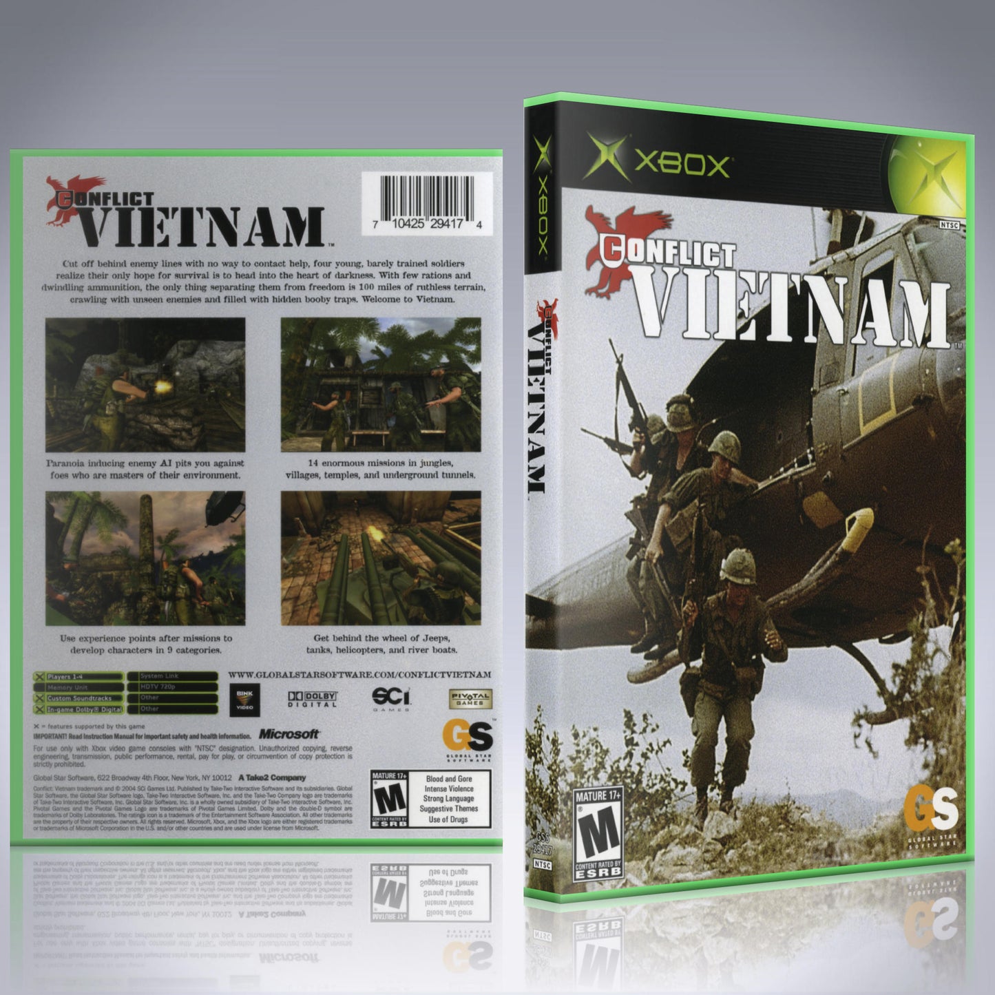 Xbox Case - NO GAME - Conflict - Vietnam