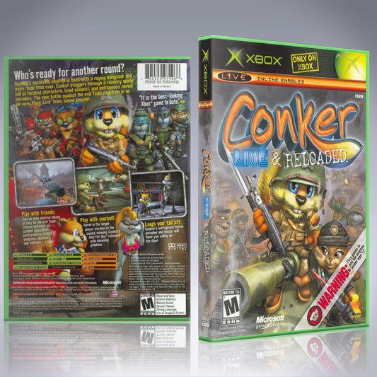 Xbox Case - NO GAME - Conker - Live and Reloaded