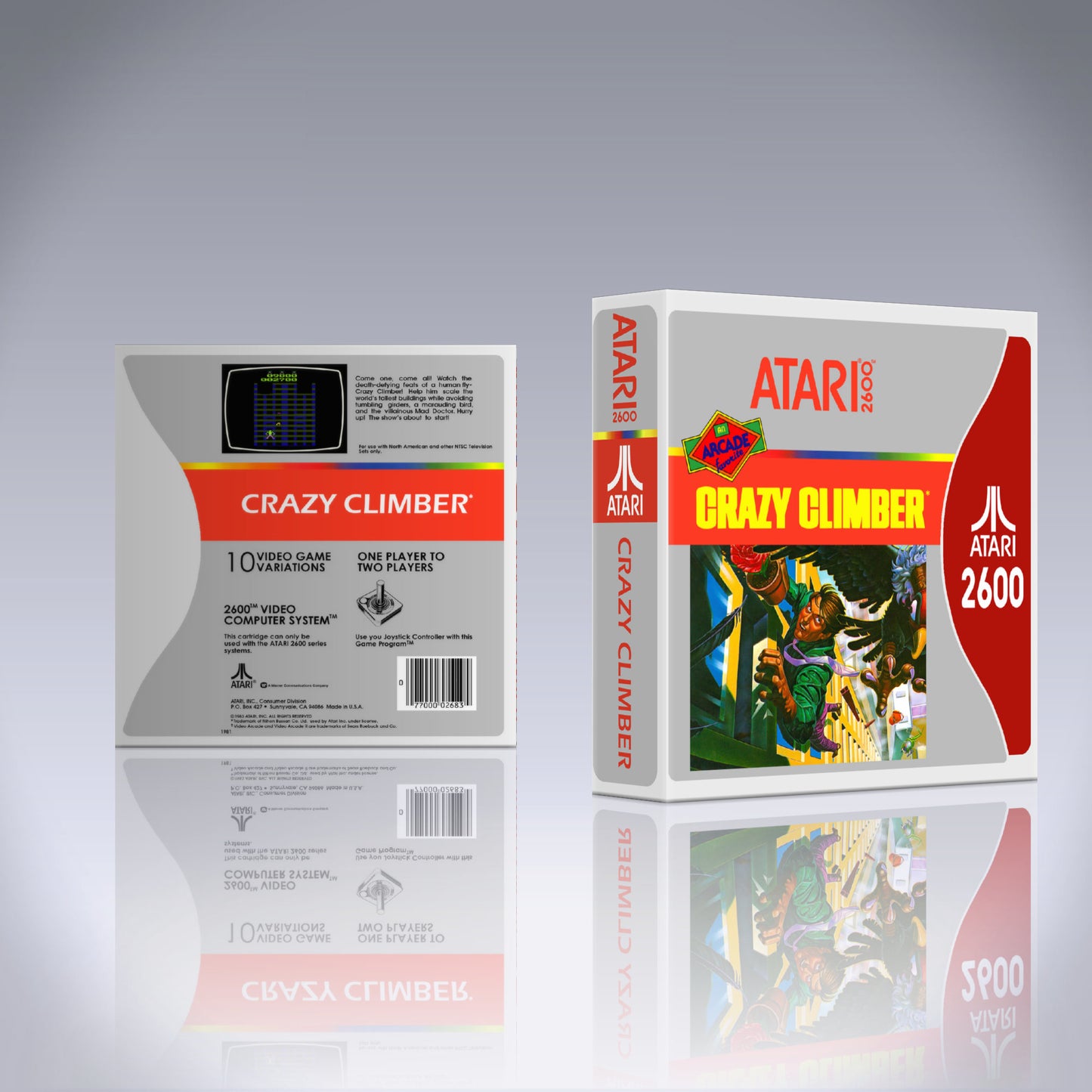 Atari 2600 Case - NO GAME - Crazy Climber